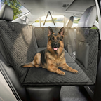 Waterproof Hard Bottom Car & Truck Seat Foldable Hammock Cover With Storage Pockets, Side Flaps, Headrest Straps, Seat
