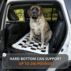 Waterproof Hard Bottom Car & Truck Seat Foldable Hammock Cover With Storage Pockets, Side Flaps, Headrest Straps, Seat