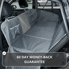 Waterproof Hard Bottom Car & Truck Seat Foldable Hammock Cover With Storage Pockets, Side Flaps, Headrest Straps, Seat