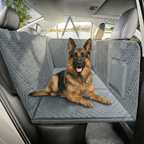 Waterproof Hard Bottom Car & Truck Seat Foldable Hammock Cover With Storage Pockets, Side Flaps, Headrest Straps, Seat