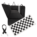 Waterproof Hard Bottom Car & Truck Seat Foldable Hammock Cover With Storage Pockets, Side Flaps, Headrest Straps, Seat
