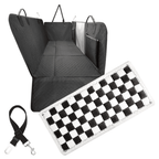 Waterproof Hard Bottom Car & Truck Seat Foldable Hammock Cover With Storage Pockets, Side Flaps, Headrest Straps, Seat