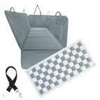 Waterproof Hard Bottom Car & Truck Seat Foldable Hammock Cover With Storage Pockets, Side Flaps, Headrest Straps, Seat