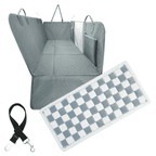 Waterproof Hard Bottom Car & Truck Seat Foldable Hammock Cover With Storage Pockets, Side Flaps, Headrest Straps, Seat