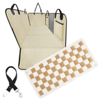 Waterproof Hard Bottom Car & Truck Seat Foldable Hammock Cover With Storage Pockets, Side Flaps, Headrest Straps, Seat