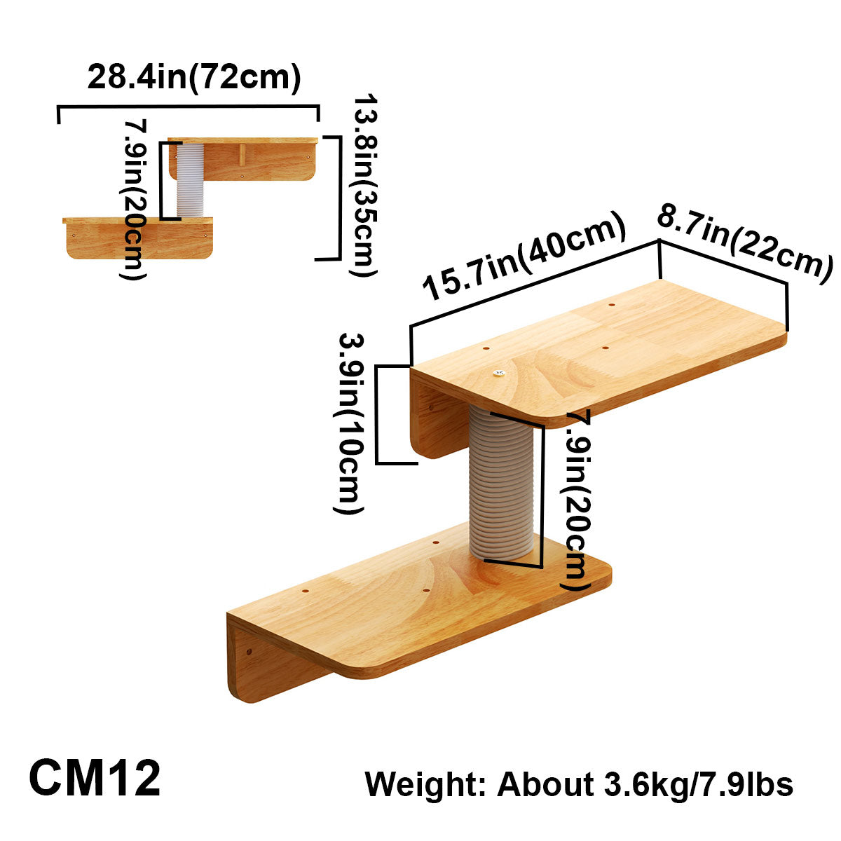 Double Level Cat Wall Perch product image 2