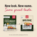 New Look. New Same. Same Great Taste. As we switch our packaging, you may receive either option at this time. | Wholemade Whole Grain Chicken & Duck Dehydrated Dog Food from The Honest Kitchen