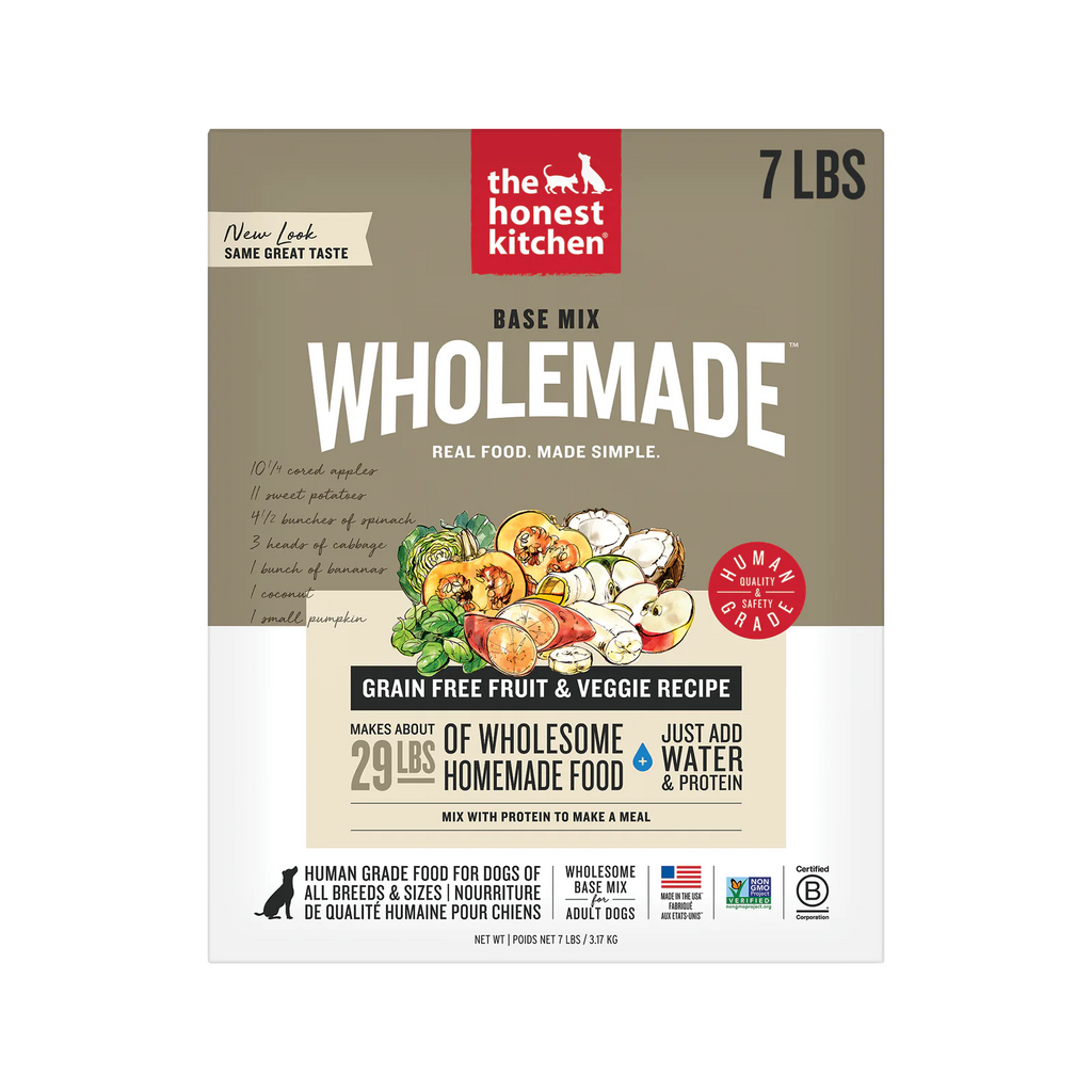 Wholemade Base Mix Dehydrated Dog Food from The Honest Kitchen Grain Free Fruit &amp; Veggie Recipe ::7-lb