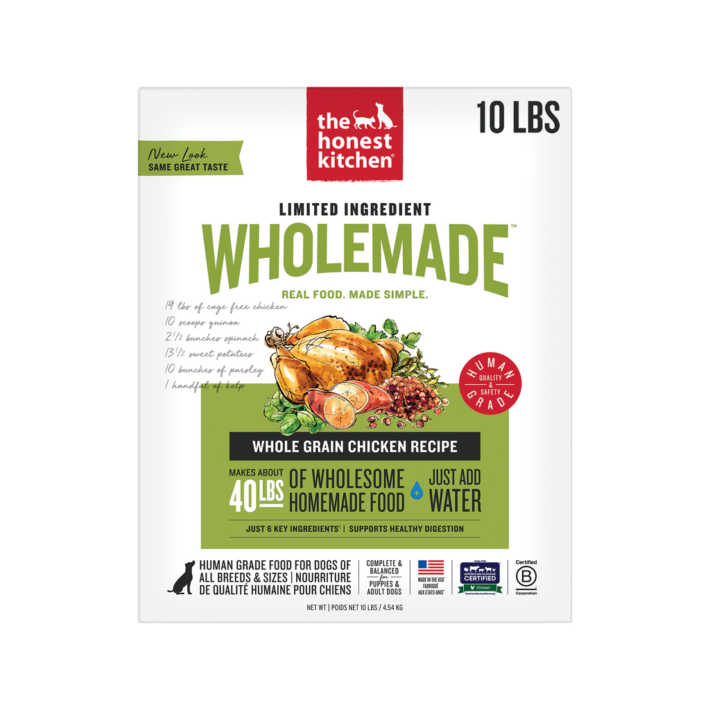 Wholemade Limited Ingredient Dehydrated Dog Food from The Honest Kitchen Whole Grain Chicken Recipe ::10-lb