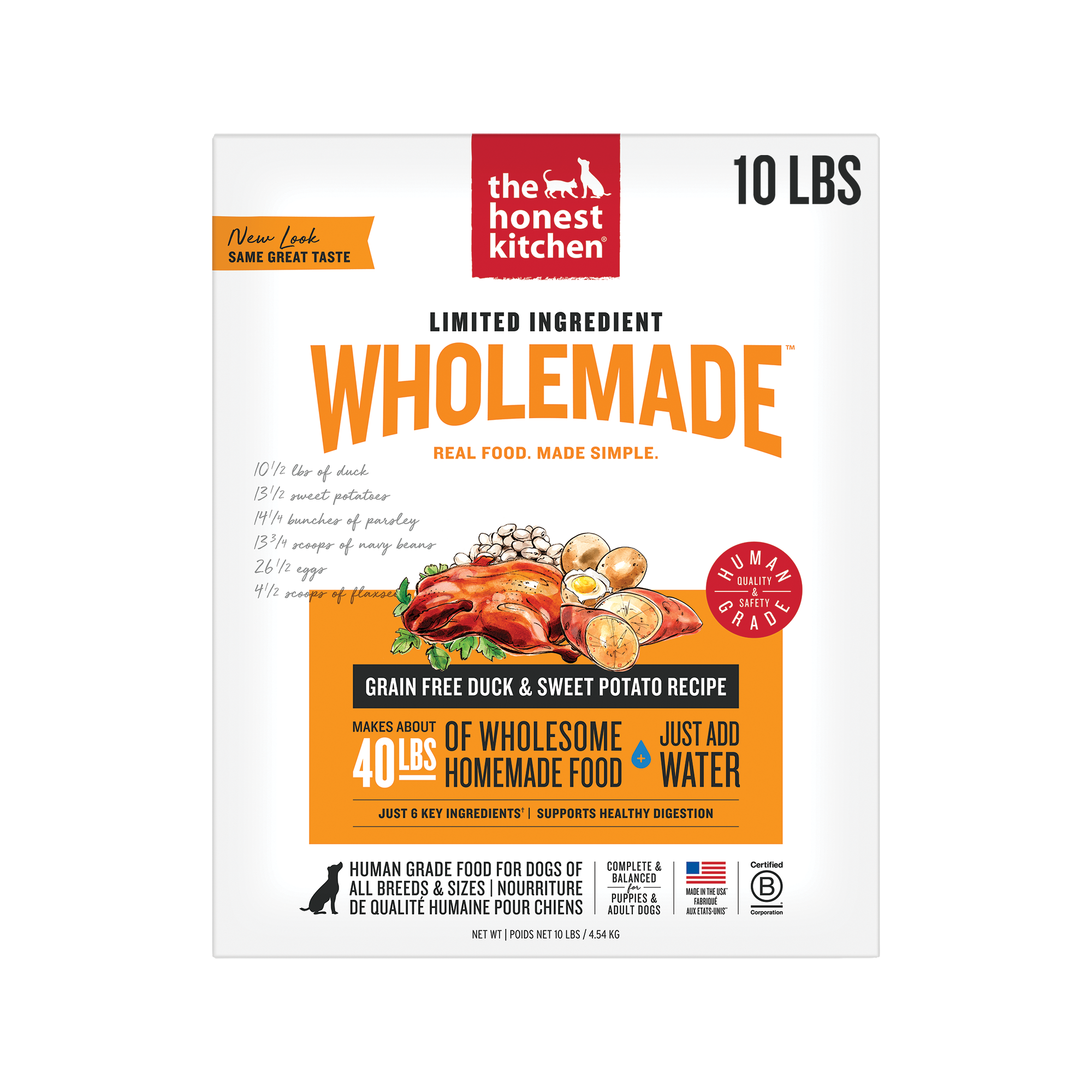 Wholemade Limited Ingredient Duck & Sweet Potato 10 lb