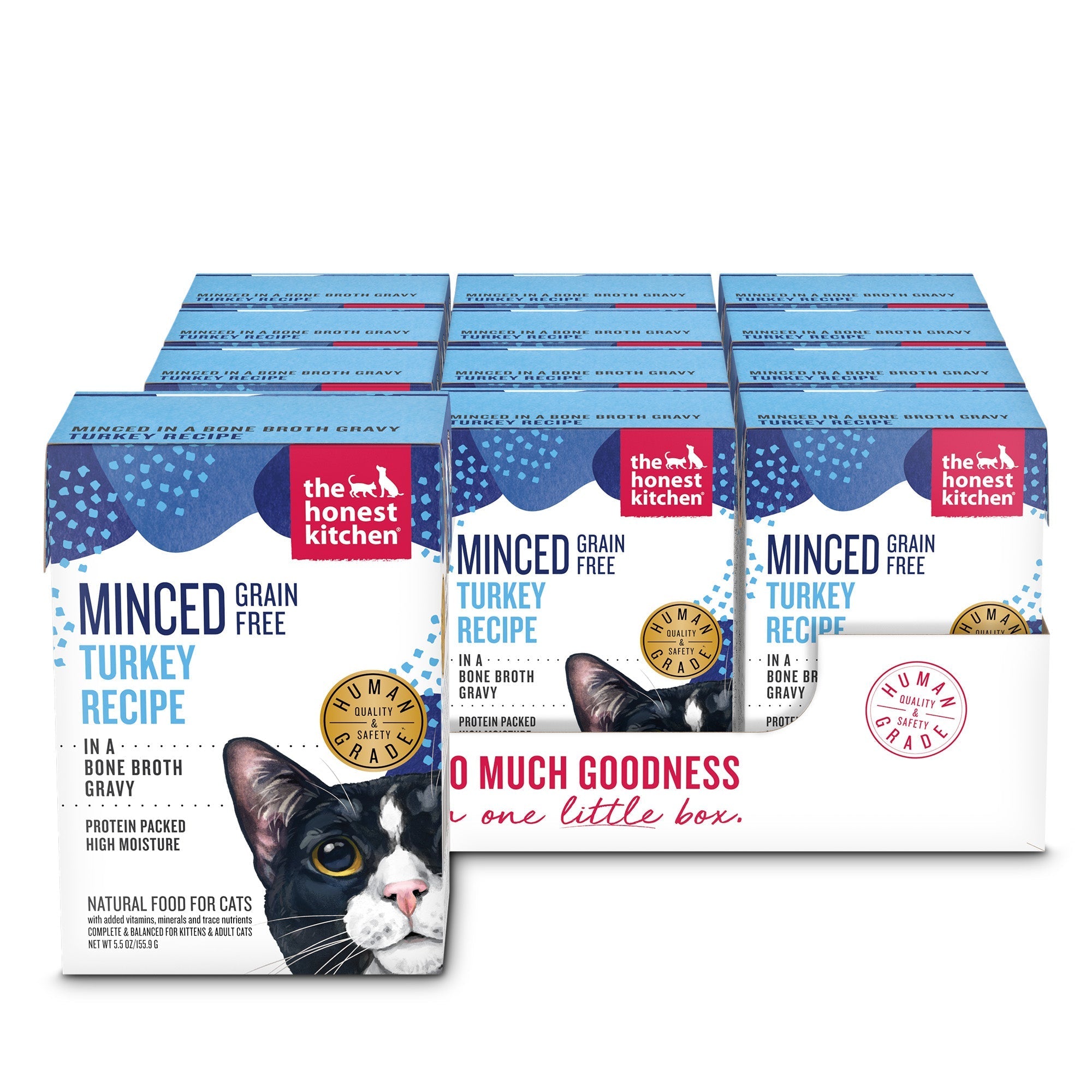 Minced Turkey in Bone Broth Gravy ::5.5-oz-x12