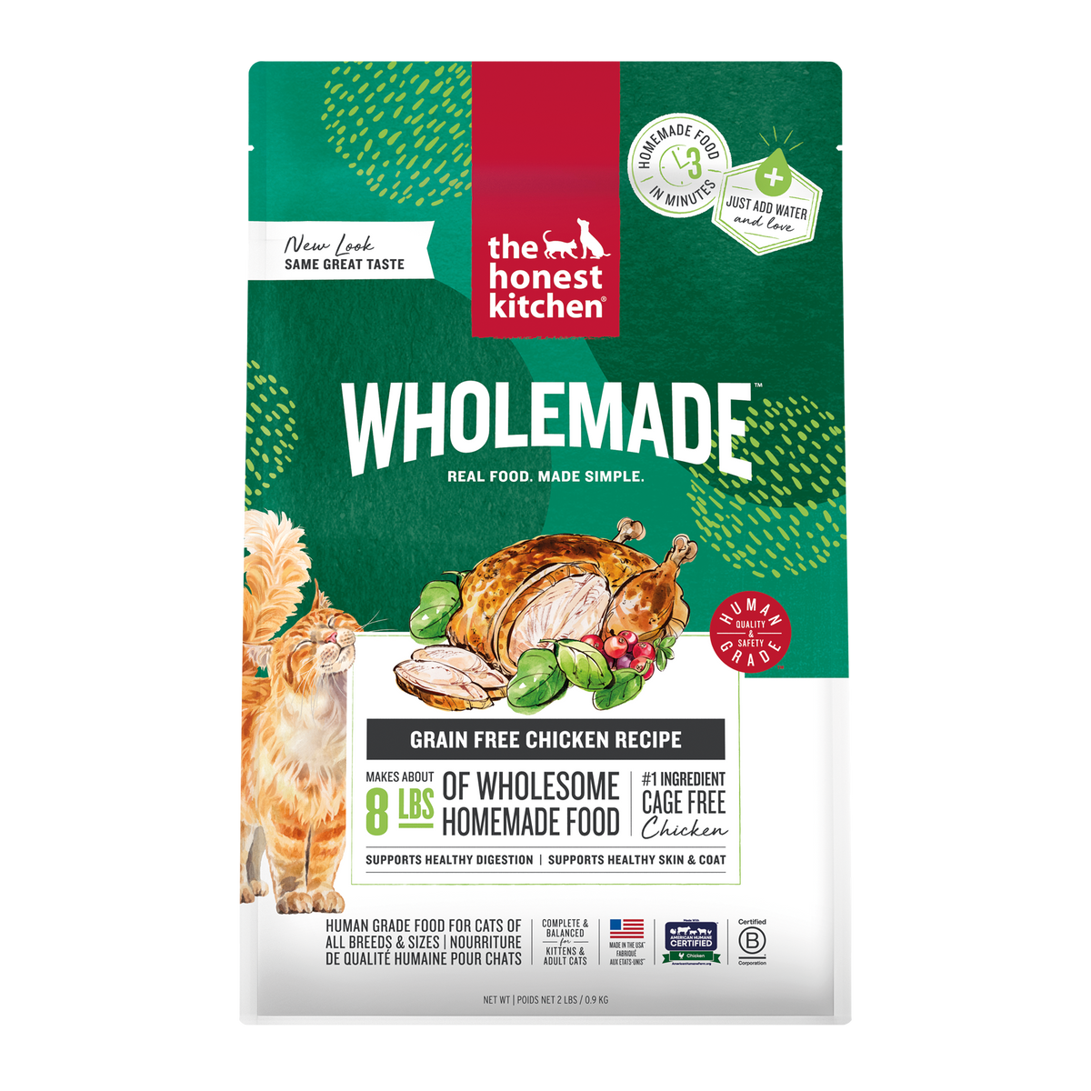 The Honest Kitchen's Wholemade Grain Free Dehydrated Cat Food ::2-lb