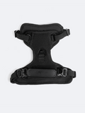Adjustable Dual-Clip Dog Walking Harness, Black / XS