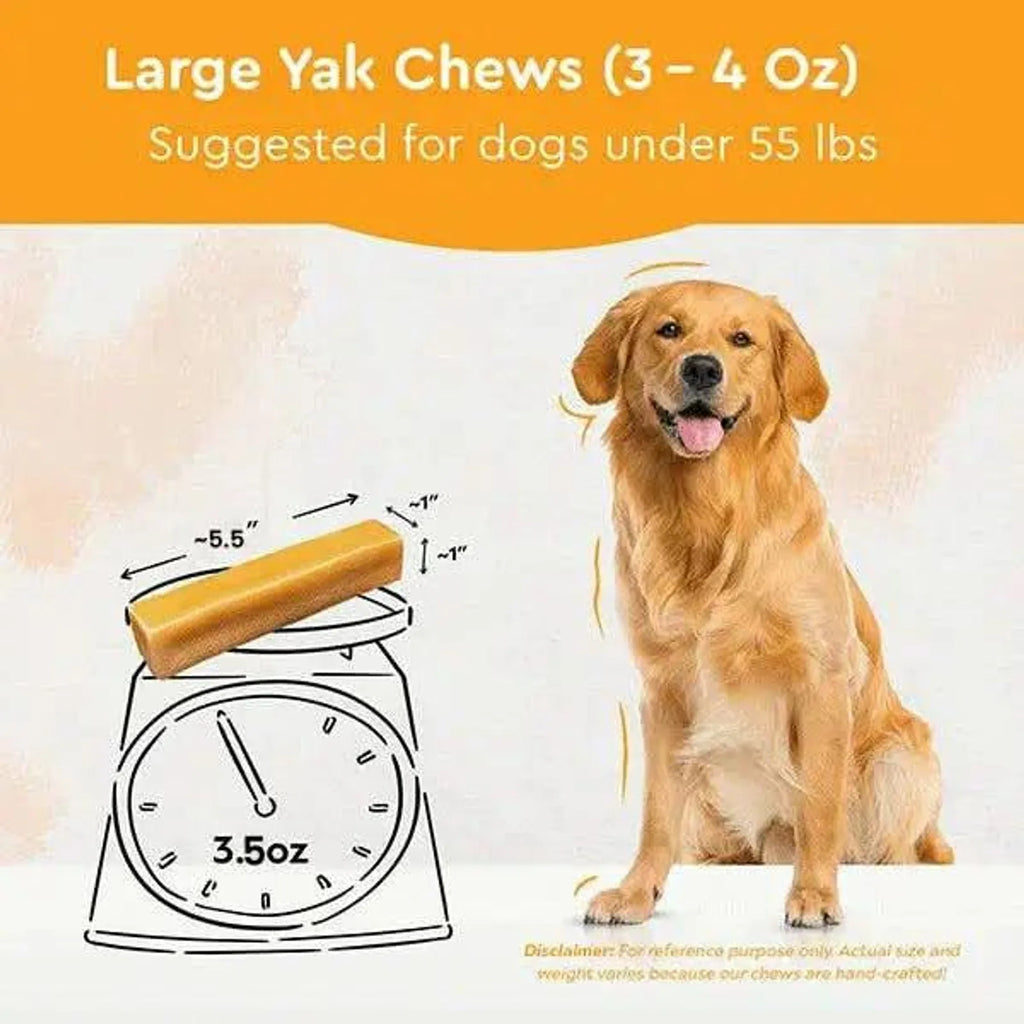 Himalayan Yak Chew large — for dogs 25-50 lbs