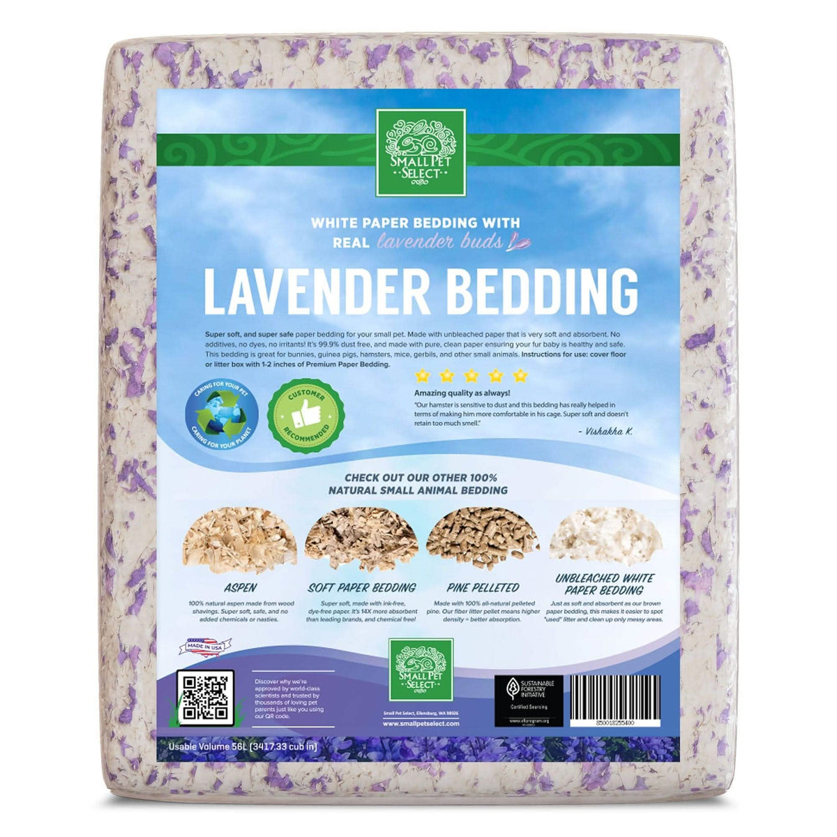Lavender Paper Small Pet Bedding product image 3