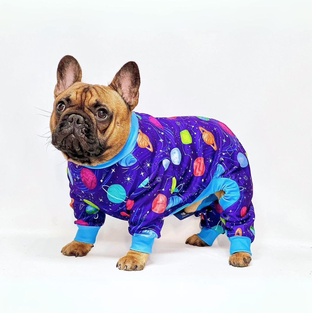 Planets Print Stretch Dog Pajamas product image 1