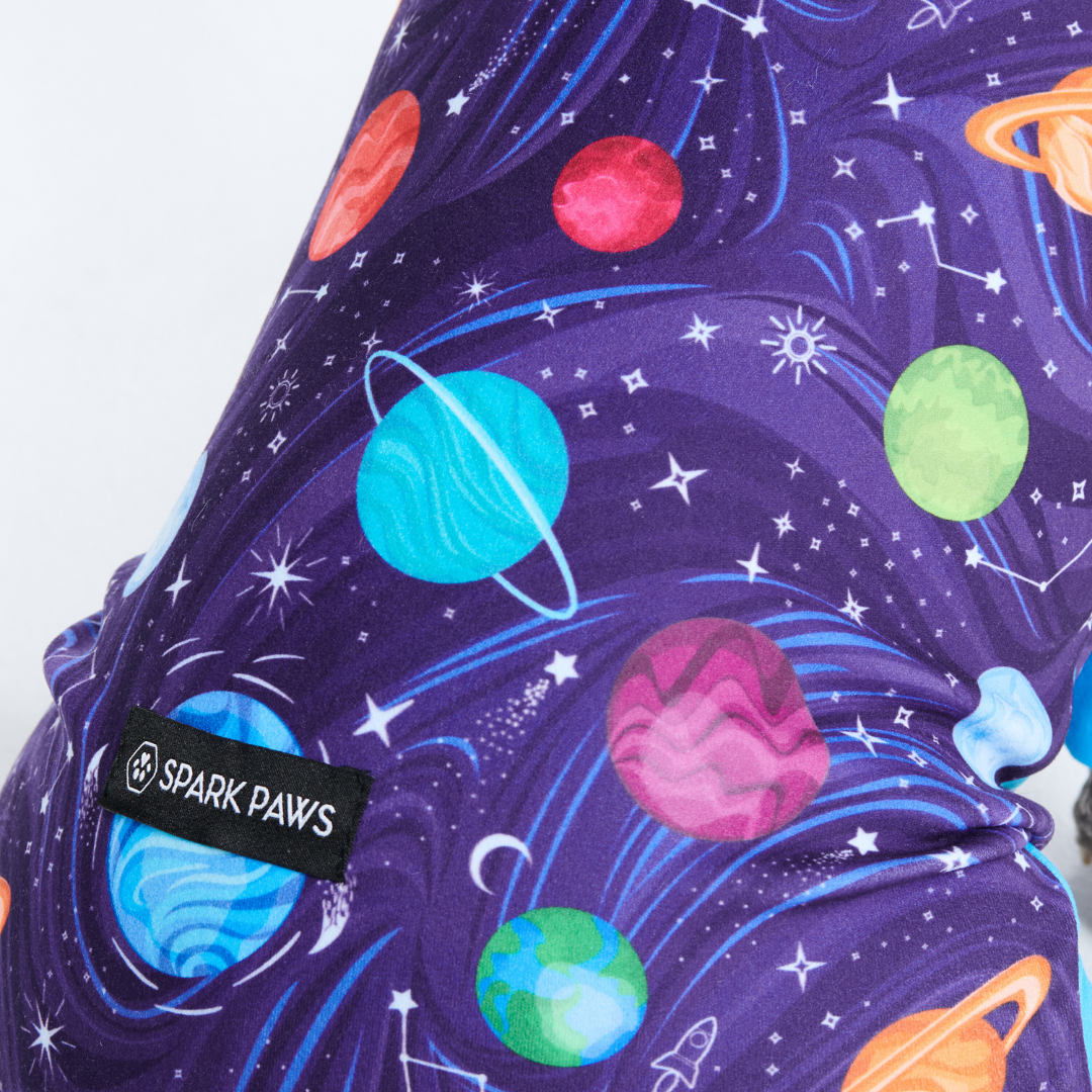 Planets Print Stretch Dog Pajamas product image 6
