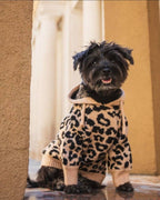 Milan Leopard Print Hoodie Product Image Detail frenchie attire