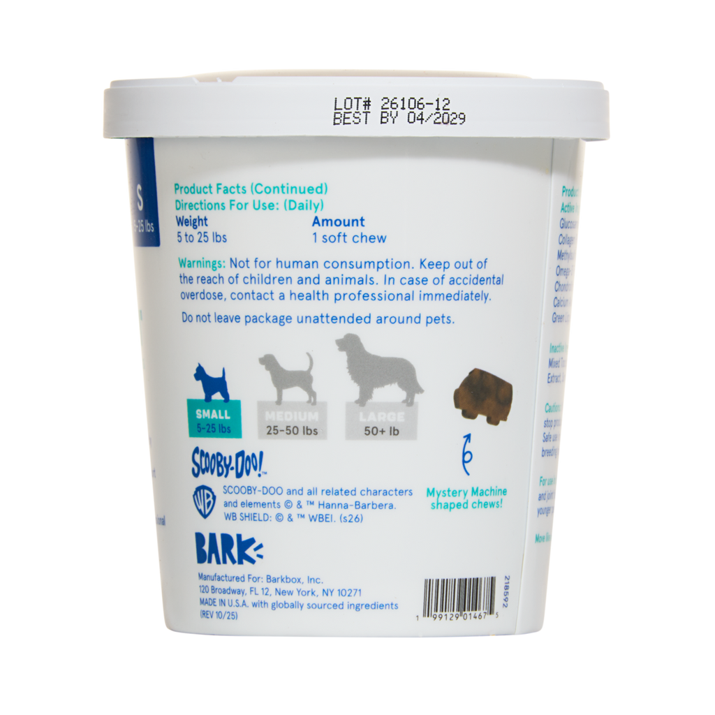 Hip & Joint Dog Treat Supplements, 30 Ct#Dog Size_S