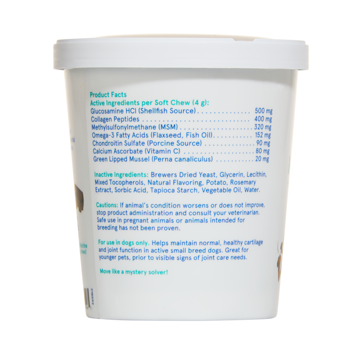 Hip & Joint Dog Treat Supplements, 30 Ct#Dog Size_S