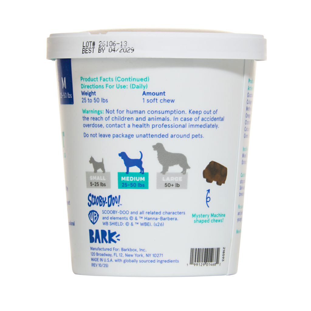 Hip & Joint Dog Treat Supplements, 30 Ct#Dog Size_M
