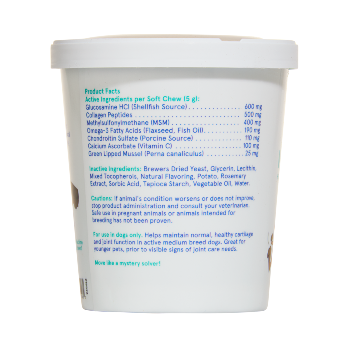 Hip & Joint Dog Treat Supplements, 30 Ct#Dog Size_M