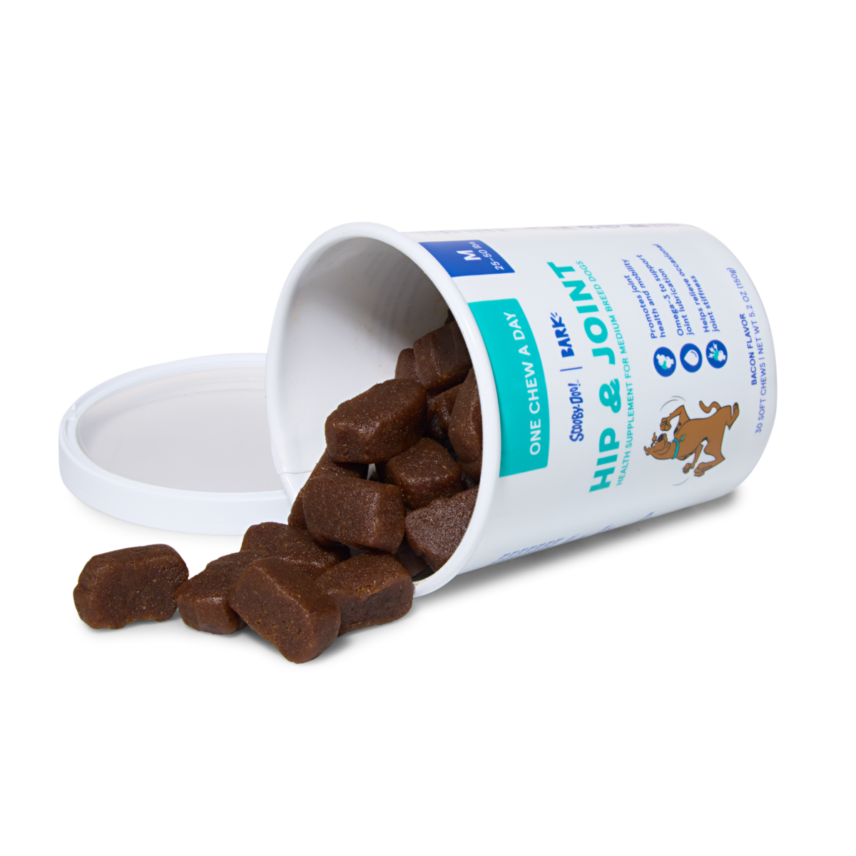 Hip & Joint Dog Treat Supplements, 30 Ct#Dog Size_M