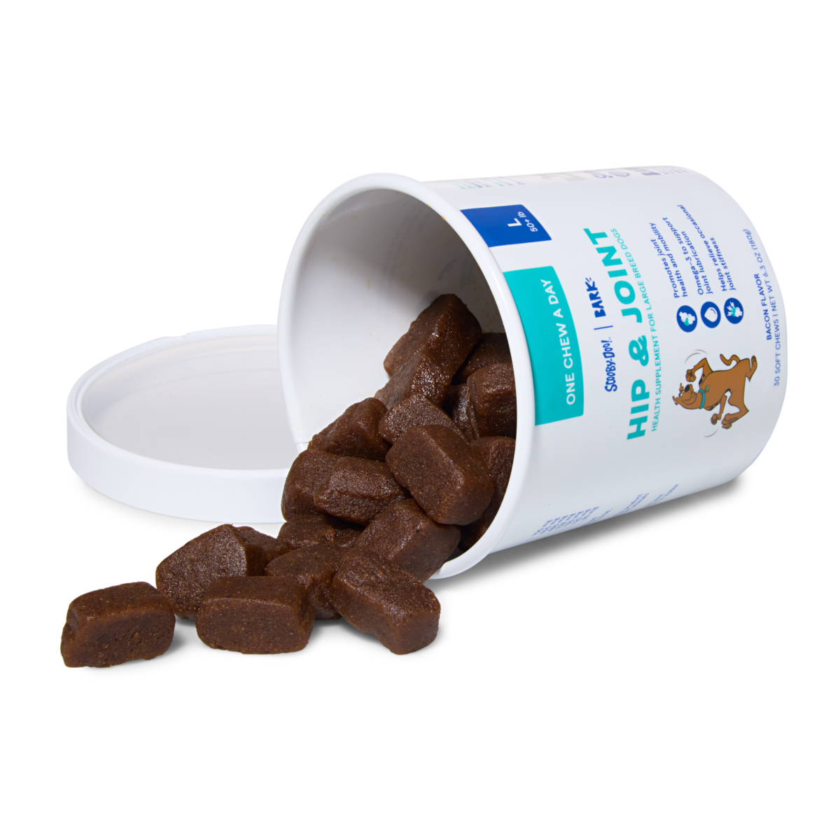 Hip & Joint Dog Treat Supplements, 30 Ct#Dog Size_L