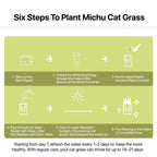 Michu All-in-One Soil-Free Cat Grass Grow Kit - Made In USA product image 8
