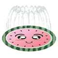 Dog Splash Pad Water Toy, Watermelon