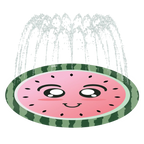 Dog Splash Pad Water Toy, Watermelon