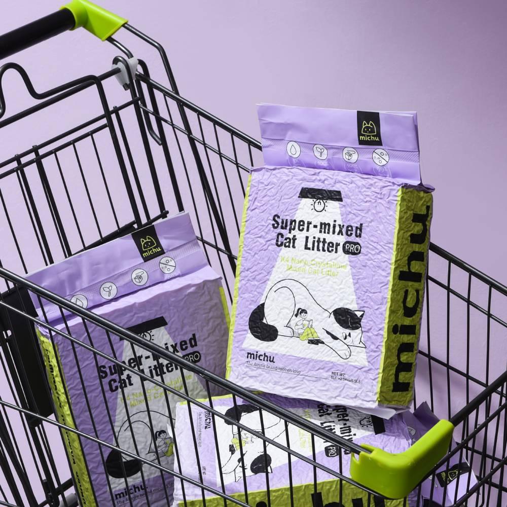 Michu Mixed Tofu Cat Litter, Heavy Duty Flushable Kitty Litter-New Packaging! -5.5lb - MichuPet