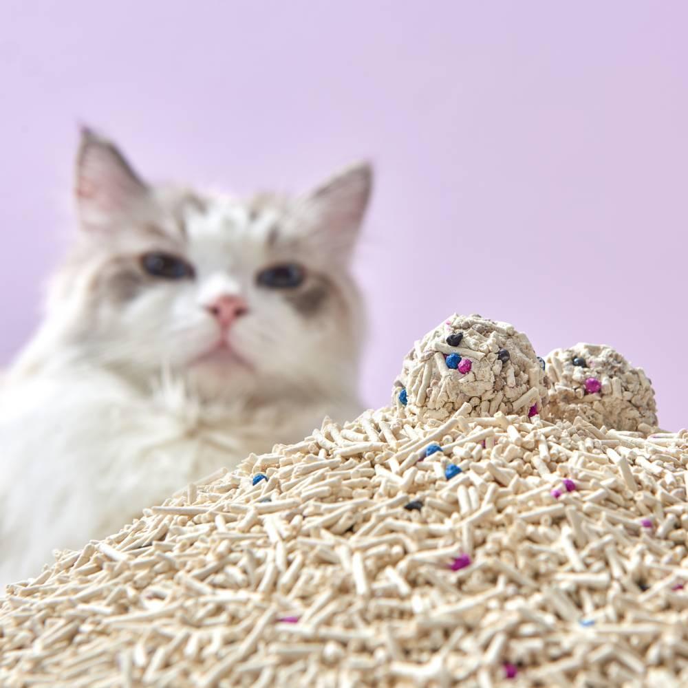 Michu Mixed Tofu Cat Litter, Heavy Duty Flushable Kitty Litter-New Packaging! -5.5lb - MichuPet