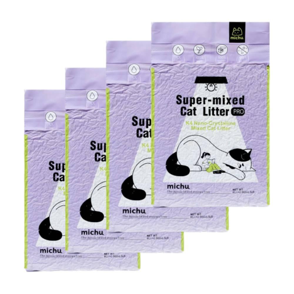 Michu Mixed Tofu Cat Litter, Heavy Duty Flushable Kitty Litter-New Packaging! -5.5lb - MichuPet