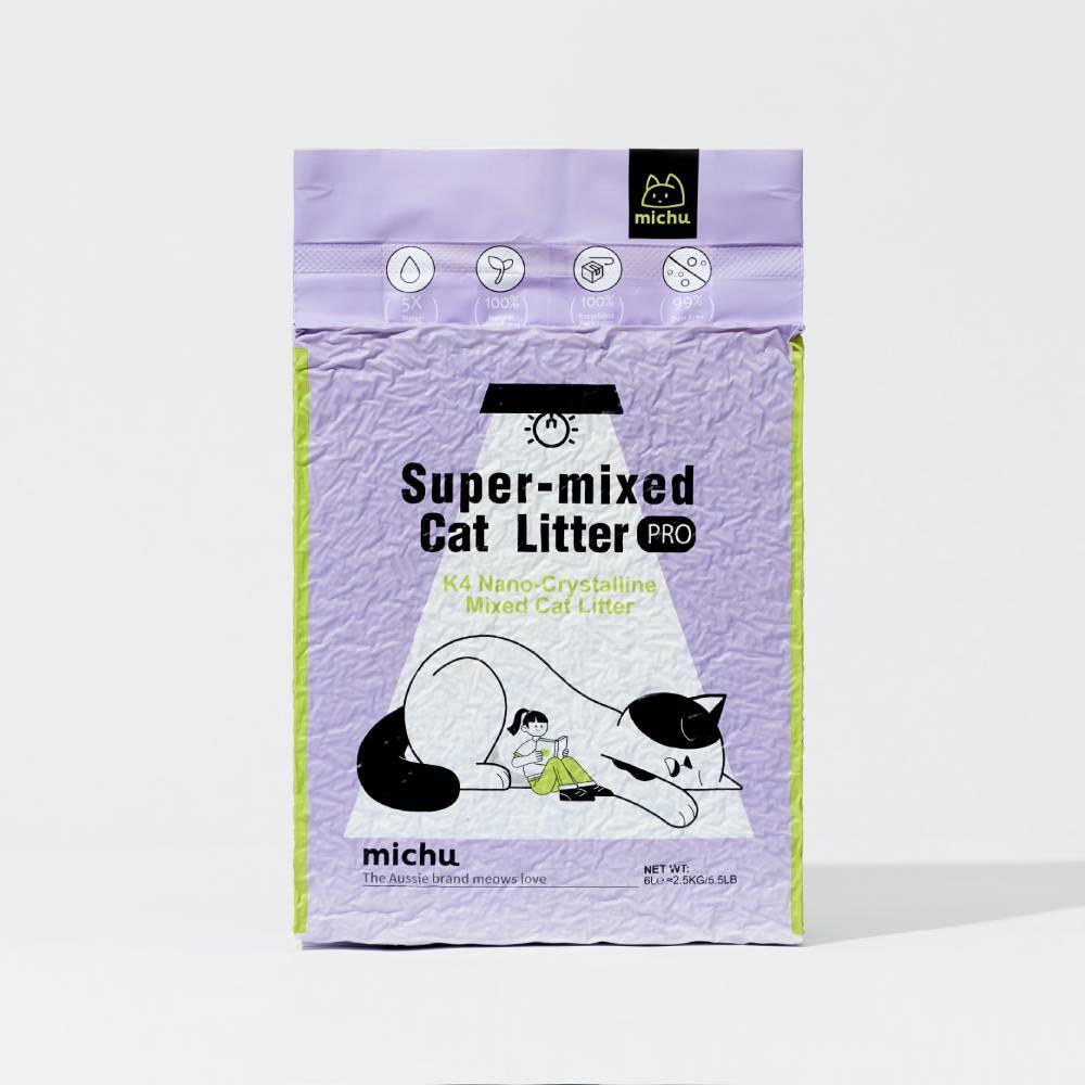 Michu Mixed Tofu Cat Litter, Heavy Duty Flushable Kitty Litter -5.5lb/88oz Original / 1 Pack