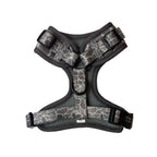 back view of woof+ween duck camo pattern dog harness for dachshunds