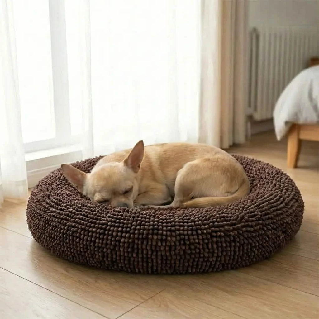 Round Chenille Dog Bed product image 3