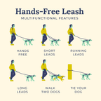 Hands-Free Cotton Rope Dog Leash product image 7