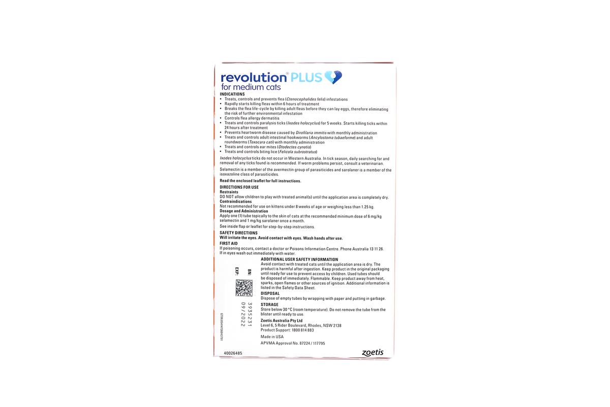 Monthly Cat Flea and Tick Spot Treatment product image 3