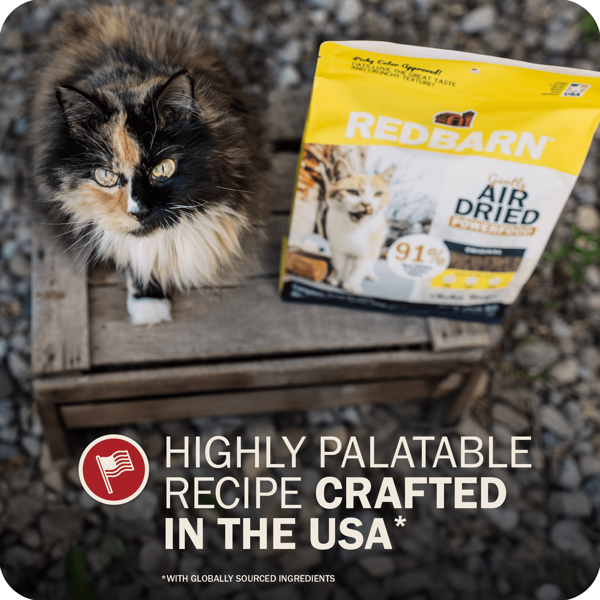 Highly palatable recipe crafted in the USA