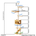 Adjustable Floor-to-Ceiling Cat Tree product image 2