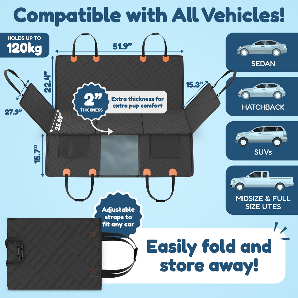 Vehicle Back Seat Cover and Dog Bed product image 2