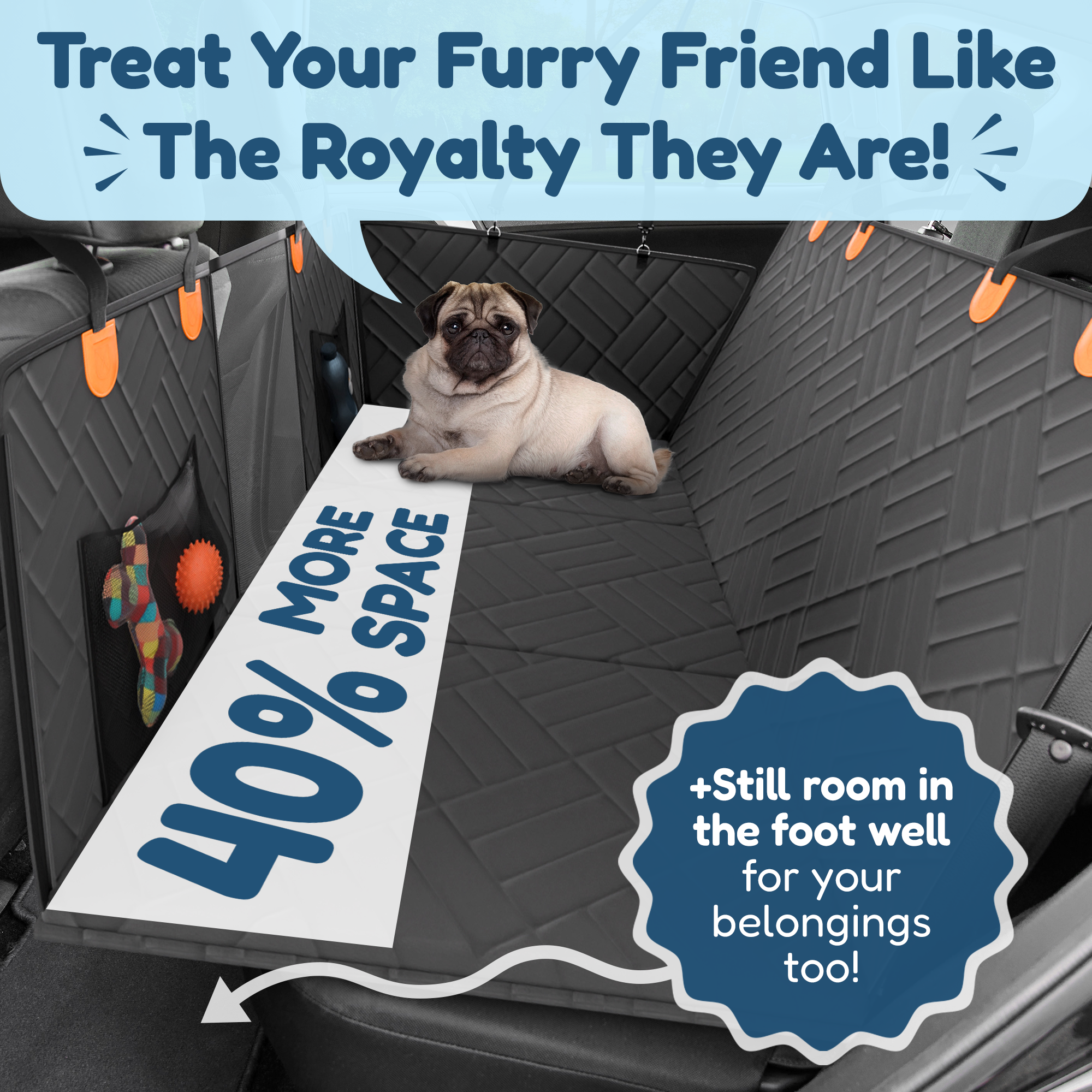 Vehicle Back Seat Cover and Dog Bed product image 3
