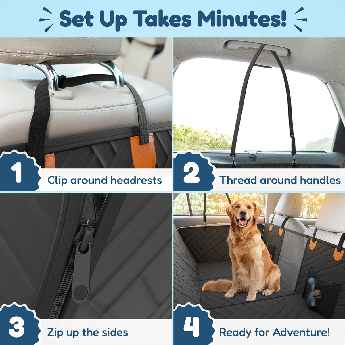 Vehicle Back Seat Cover and Dog Bed product image 4