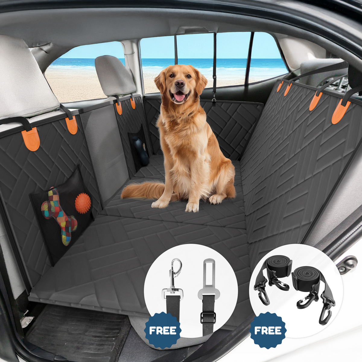 Vehicle Back Seat Cover and Dog Bed product image 7