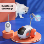 Interactive Cat Toy: Remote-Controlled Smart Play for Cats with Auto Obstacle Avoidance and USB Rechargeable Fun