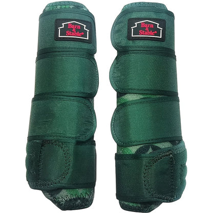Horse Leg Wraps & Sports Boots – Ultra-Breathable Impact-Resistant Protective Boots for Front & Rear Legs, Endurance Training, 5 Patterns, Small Medium Large, Single & 2-Pair Sets