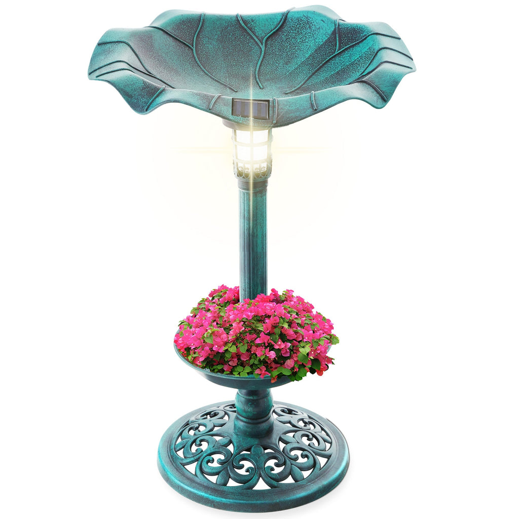 Solar Bird Bath with Planter product image 1