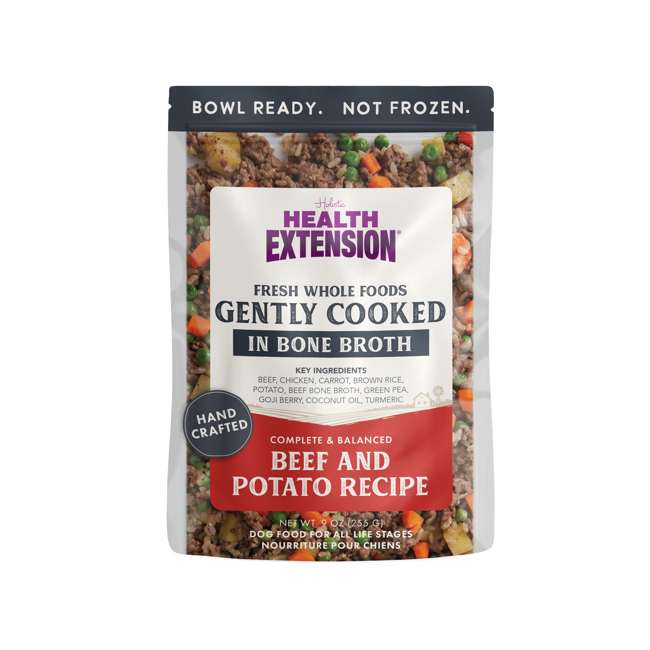 Gently Cooked Beef Dog Food 9 ounce / Single Pouch