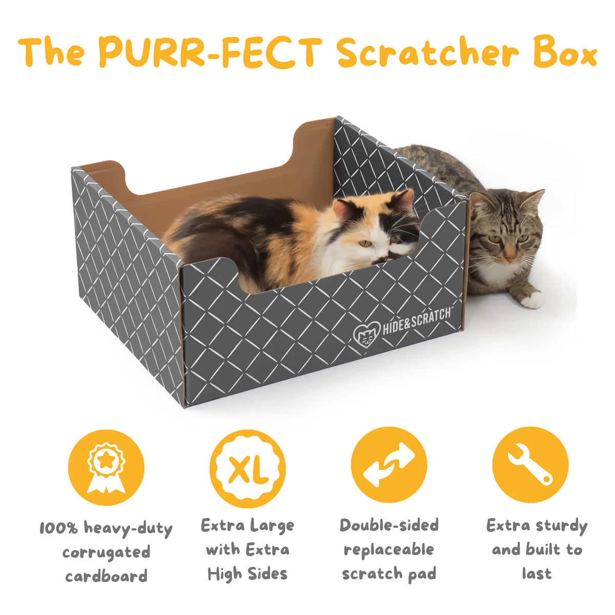 Hide & Scratch Extra-Large Cat Scratcher Box product image 3